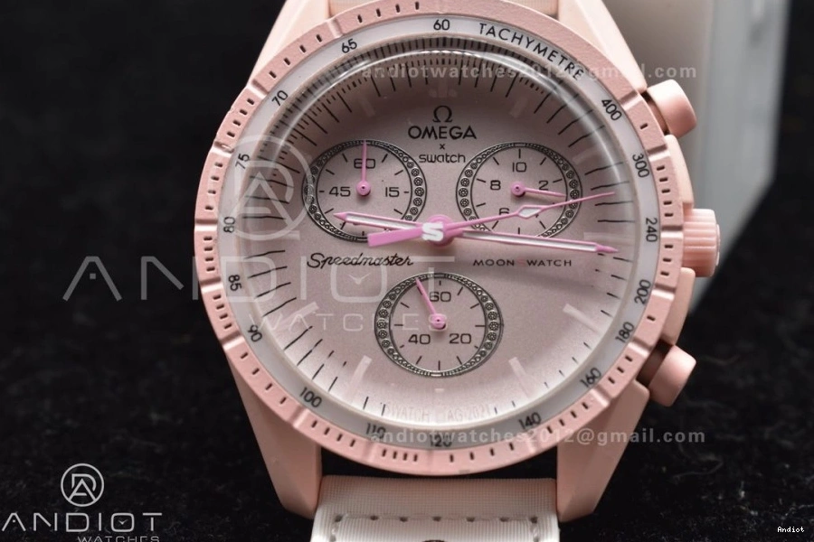 x Mission Strap Nylon to Venus Quartz Moonwatch Swatch Omega on Bioceramic 0403